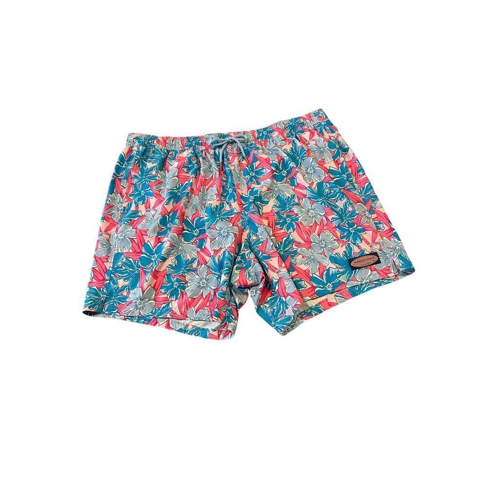 Vineyard Vines Men’s Chappy Print Swim Trunks Size 2XB Beach Cruise